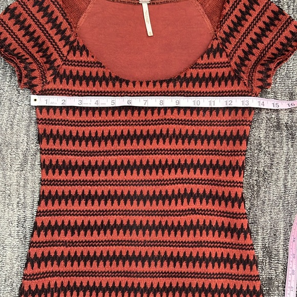 Free people mini dress rust and black - Picture 5 of 10